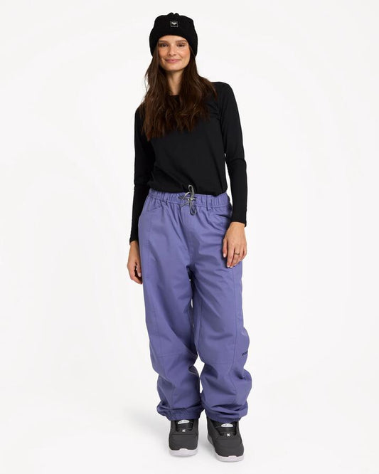 Image of a model wearing Pants. Product name - Roxy Womens Winter Vibe Snow Pants Pnk in Pnk colour by brand - Roxy