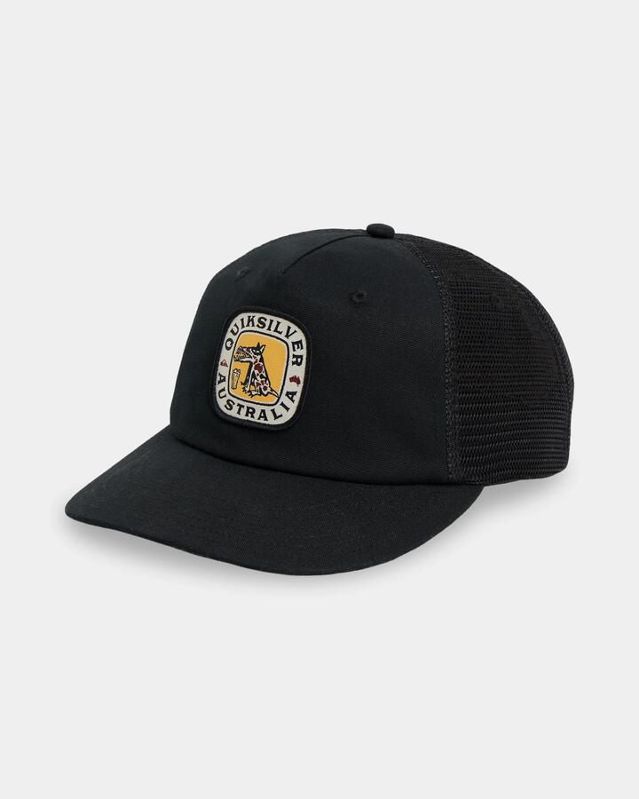 Image of Hats. Product name - Surf Dive 'n Ski Mens Battler Trucker Cap Black in Black colour by brand - Surf Dive 'n Ski