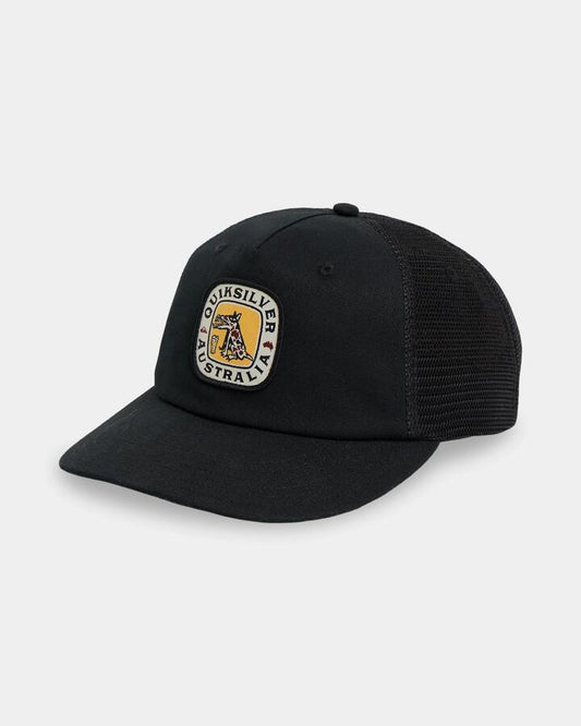 Image of Hats. Product name - Surf Dive 'n Ski Mens Battler Trucker Cap Black in Black colour by brand - Surf Dive 'n Ski