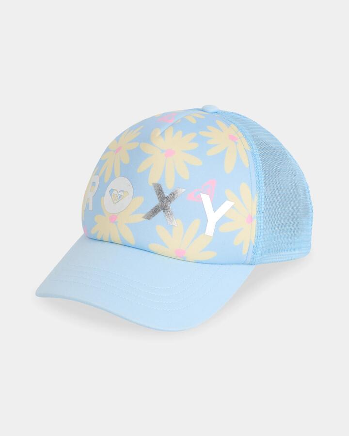 Image of Hats. Product name - Surf Dive 'n Ski Girls 8-16 Daisy Darling Trucker Cap Windsurfer in Windsurfer colour by brand - Surf Dive 'n Ski