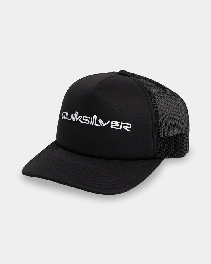 Image of Hats. Product name - Surf Dive 'n Ski Mens Omni Trucker Cap Black/White in Black/White colour by brand - Surf Dive 'n Ski