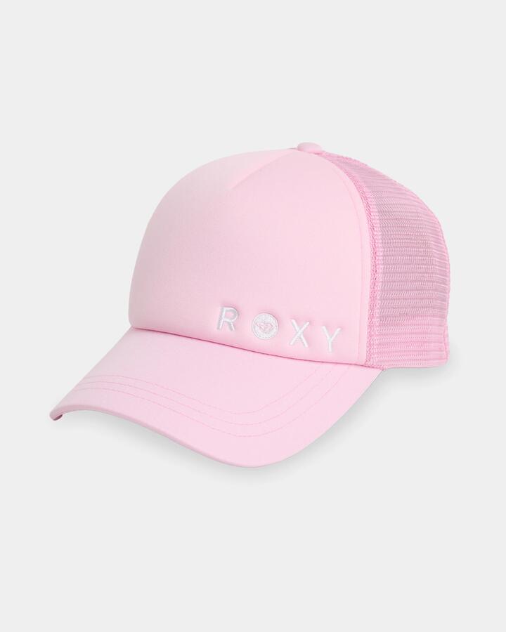 Image of Hats. Product name - Surf Dive 'n Ski Womens Finishline Trucker Cap Powder Pink in Powder Pink colour by brand - Surf Dive 'n Ski