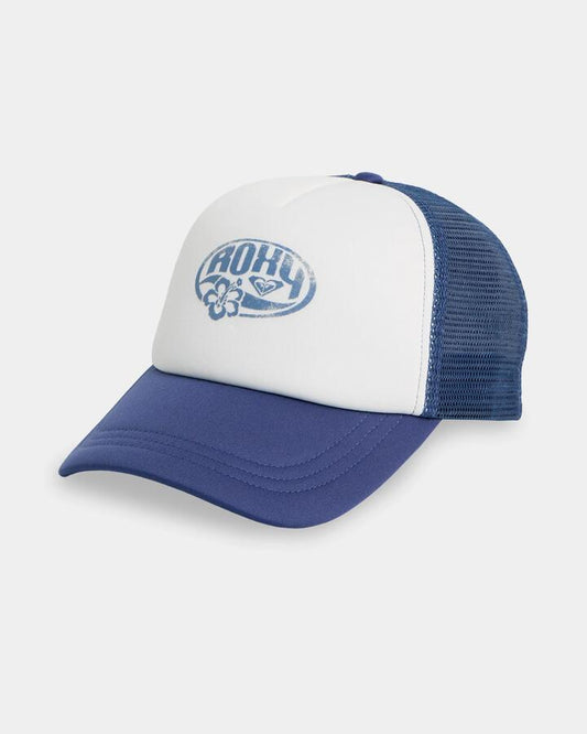 Image of Hats. Product name - Surf Dive 'n Ski Womens Waikiki Sun Trucker Cap Bijou Blue in Bijou Blue colour by brand - Surf Dive 'n Ski