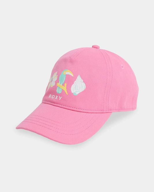 Image of Hats. Product name - Surf Dive 'n Ski Girls 2-7 Ocean Lover Baseball Cap Pink Carnation in Pink Carnation colour by brand - Surf Dive 'n Ski