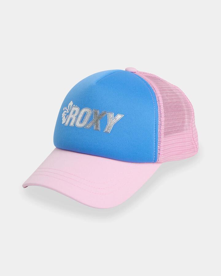 Image of Hats. Product name - Surf Dive 'n Ski Girls 8-16 Shore Swell Trucker Cap Marina in Marina colour by brand - Surf Dive 'n Ski