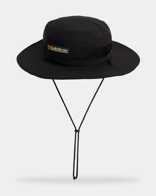 Image of Hats. Product name - Surf Dive 'n Ski Mens Tide Flow Permormance Hat Black in Black colour by brand - Surf Dive 'n Ski