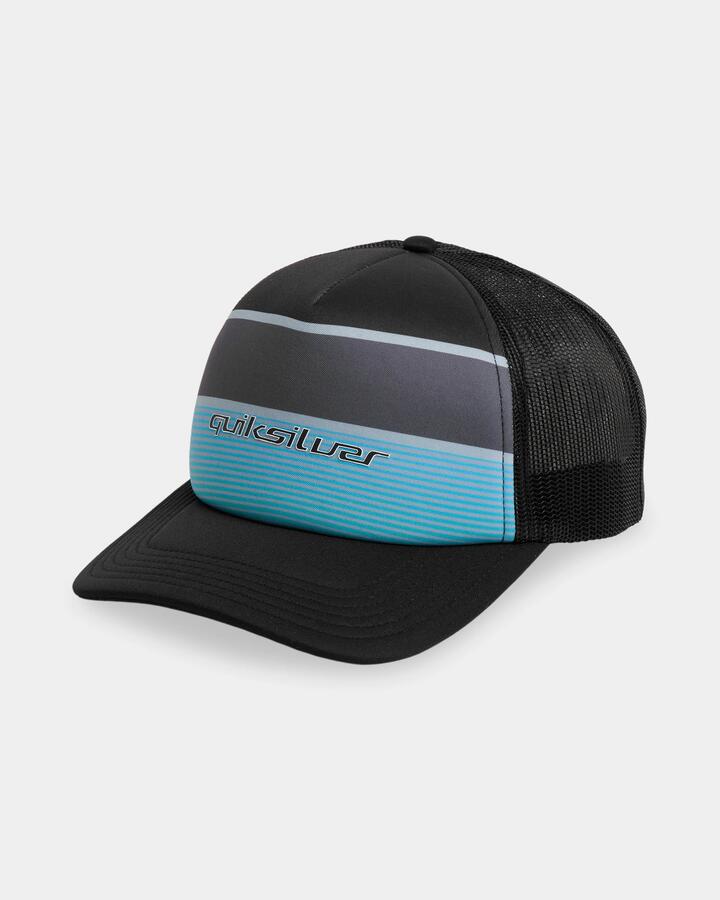 Image of Hats. Product name - Surf Dive 'n Ski Mens Emu Coop Trucker Cap True Black in True Black colour by brand - Surf Dive 'n Ski