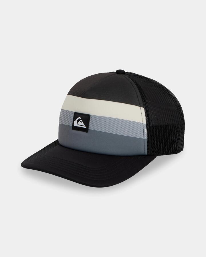 Image of Hats. Product name - Surf Dive 'n Ski Mens Emu Coop Trucker Cap Black in Black colour by brand - Surf Dive 'n Ski