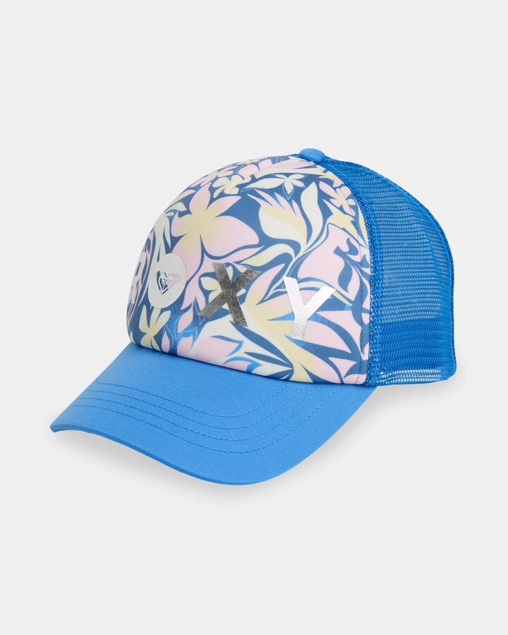 Image of Hats. Product name - Surf Dive 'n Ski Girls 8-16 Active Moves Trucker Cap Marina in Marina colour by brand - Surf Dive 'n Ski