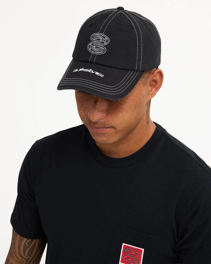 Image of Hats. Product name - Surf Dive 'n Ski Mens Tuna Heke Cap Black in Black colour by brand - Surf Dive 'n Ski