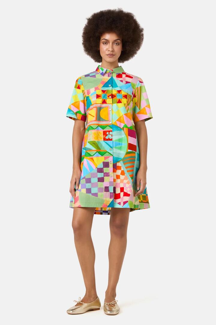 Image of Dresses. Product name - Sunspill Shirt Dress in Print colour by brand - Gorman