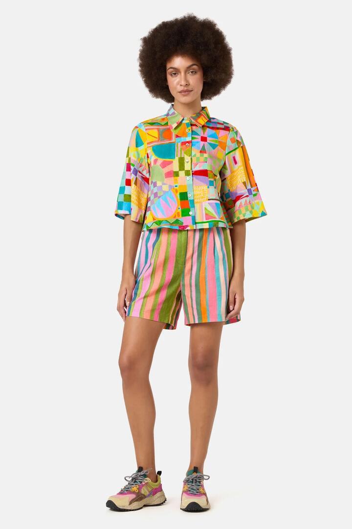 Image of Shirts. Product name - Sunspill Print Shirt in Print colour by brand - Gorman