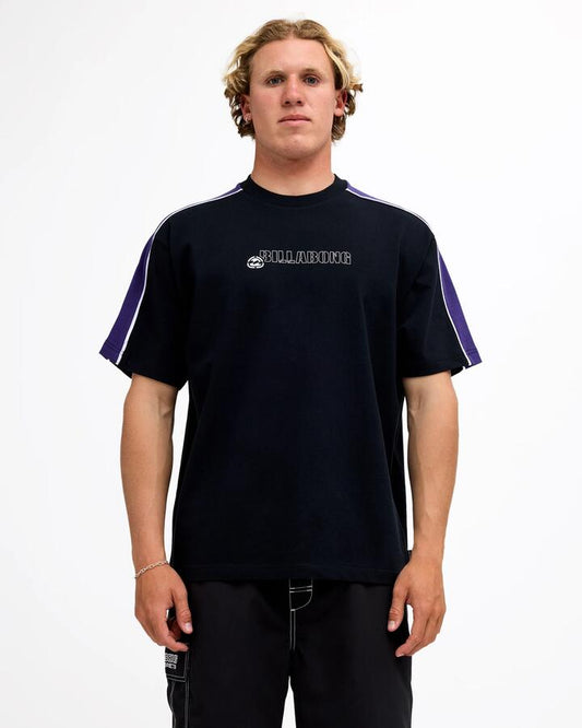 Image of T-Shirts. Product name - Billabong Mens Spec 73 Og Iconic T-Shirt Black in Black colour by brand - Billabong