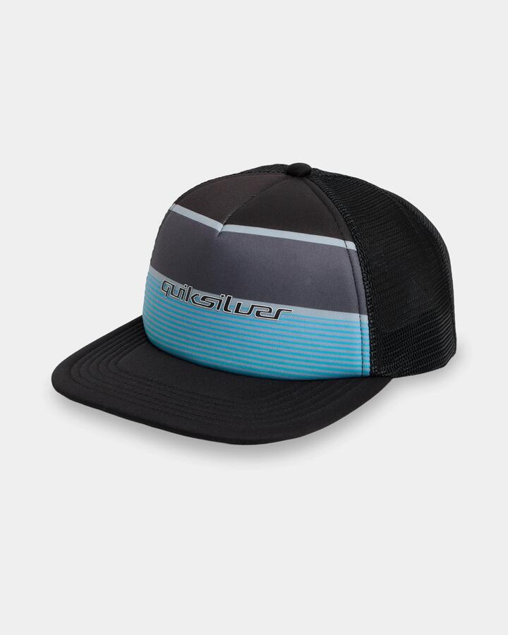 Image of Hats. Product name - Quiksilver Boys 2-7 Mini Mesh Cap Black in Black colour by brand - Quiksilver