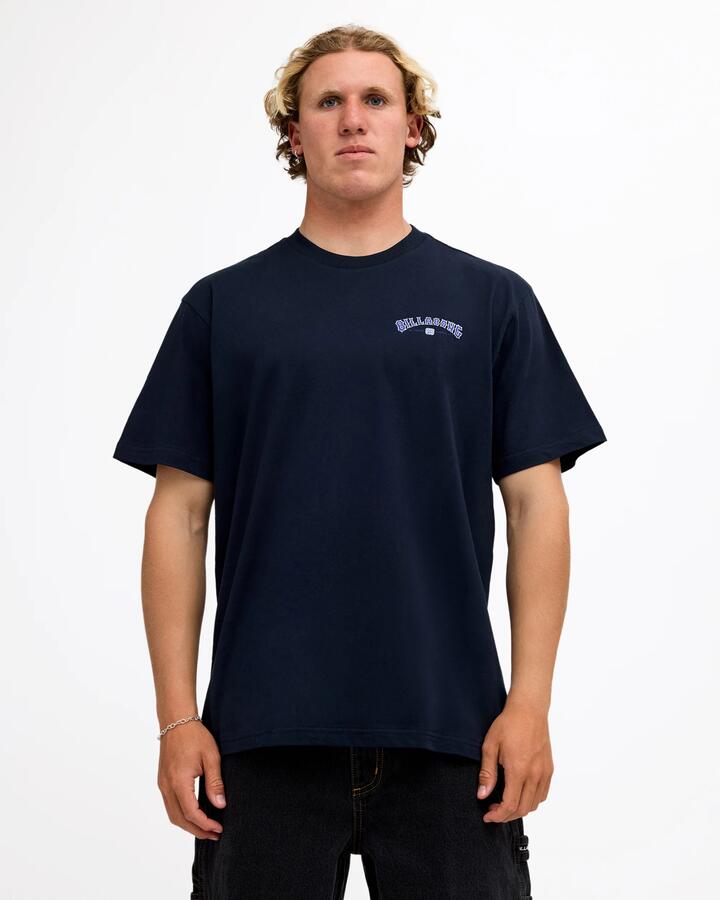 Image of T-Shirts. Product name - Billabong Mens Chrome Arch T-Shirt Navy in Navy colour by brand - Billabong