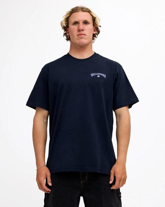 Image of T-Shirts. Product name - Billabong Mens Chrome Arch T-Shirt Navy in Navy colour by brand - Billabong