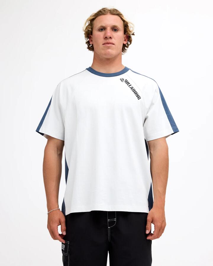 Image of T-Shirts. Product name - Billabong Mens Spec 73 Iconic T-Shirt Fog Gray in Fog Gray colour by brand - Billabong