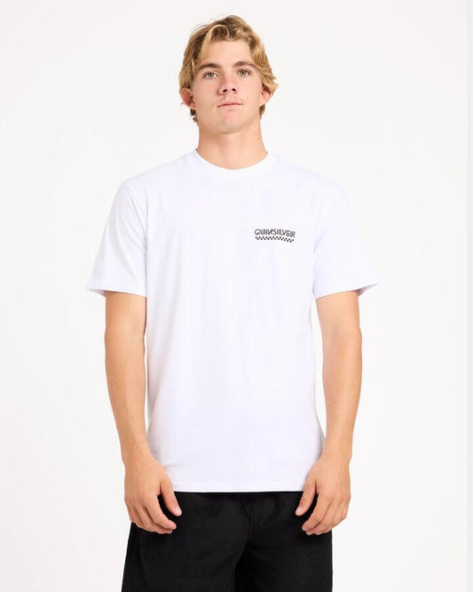 Image of Swimwear. Product name - Quiksilver Mens Original Boardshorts Co T-Shirt White in White colour by brand - Quiksilver