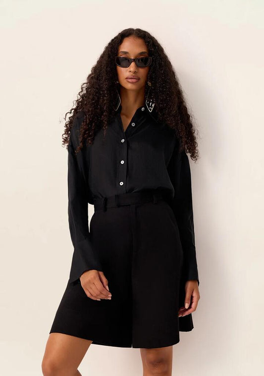 Image of Others. Productname: Miri Bermudas in Black colour by brand - MOS The Label