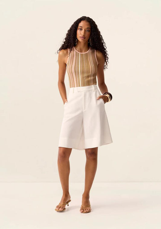 Image of Others. Productname: Miri Bermudas in Off White colour by brand - MOS The Label