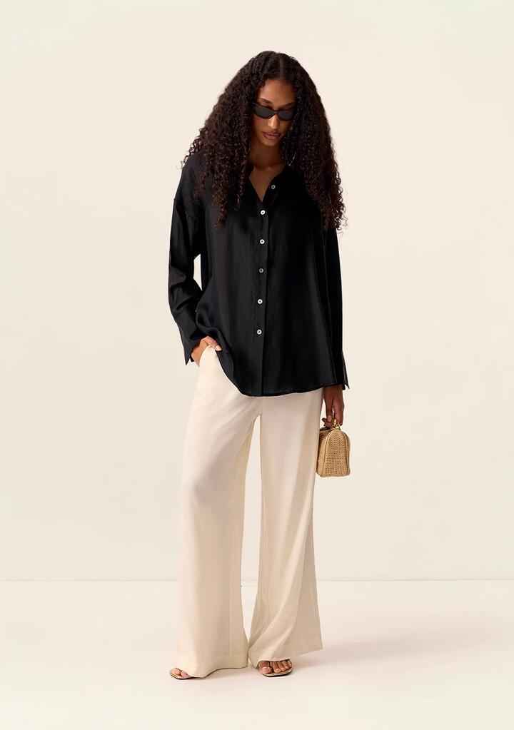 Image of Shirts. Productname: Imogen Shirt in Black colour by brand - MOS The Label