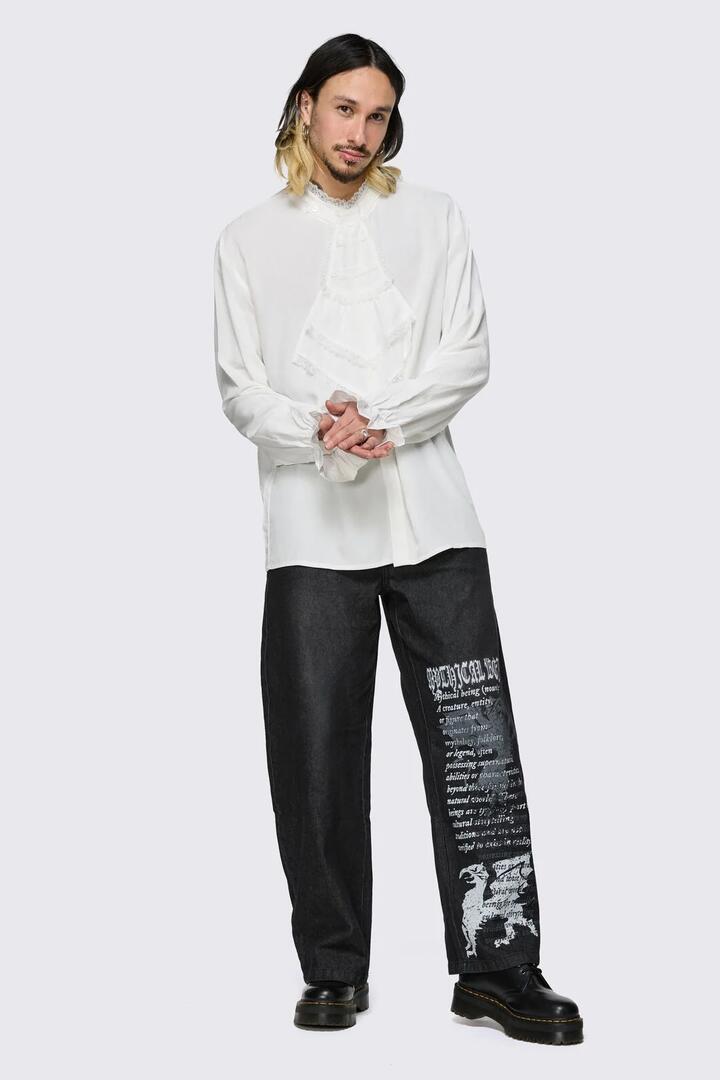 Image of Shirts. Product name - Fealty Bib Shirt in Black colour by brand - Black Friday