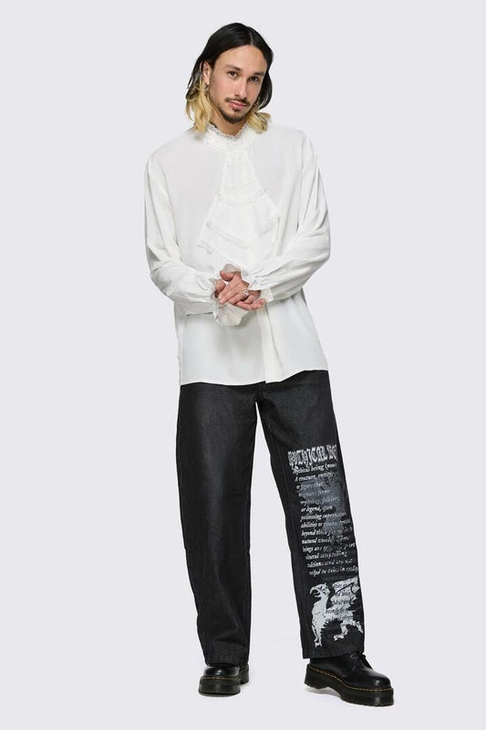 Image of Shirts. Product name - Fealty Bib Shirt in Black colour by brand - Black Friday