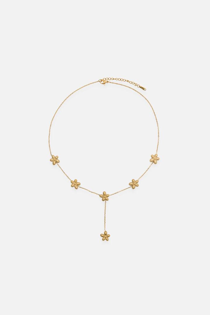 Image of Necklaces. Product name - Daisy Chain Necklace in Gold colour by brand - Princess Highway