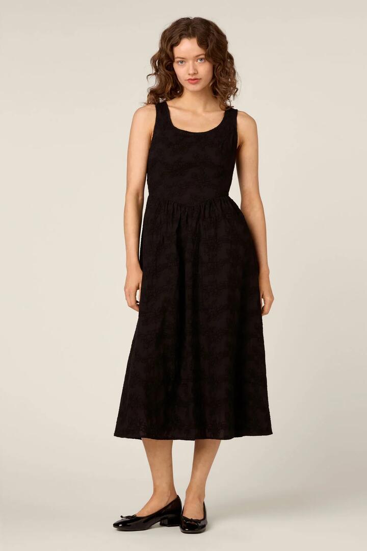 Image of Dresses. Product name - Bethany Broderie Midi Dress in Red colour by brand - Princess Highway