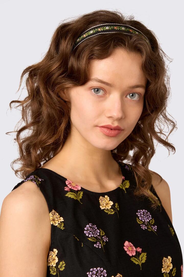 Image of Hair Accessories. Product name - Pretty Ribbon Headband in Black colour by brand - Princess Highway