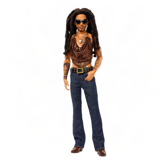 Image of Dolls. Product name - Kenbassadors Lenny Kravitz Ken Doll in colour by brand - Barbie Signature