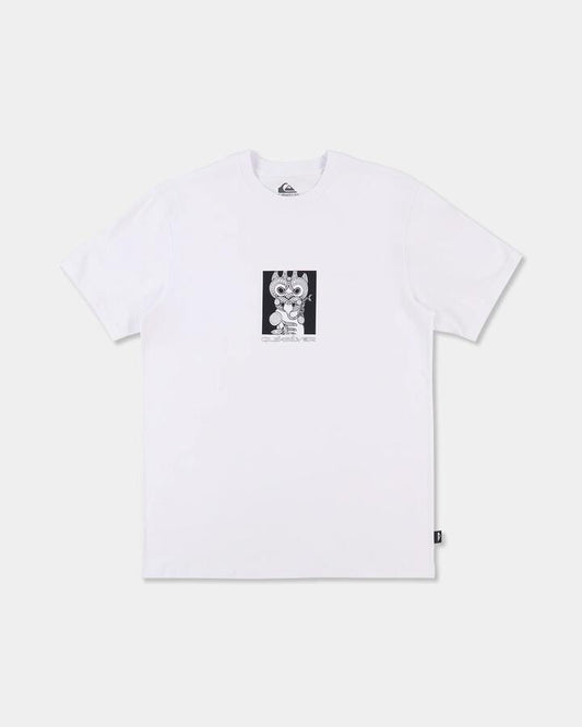Image of T-Shirts. Product name - Quiksilver Mens Marakihau T-Shirt White in White colour by brand - Quiksilver