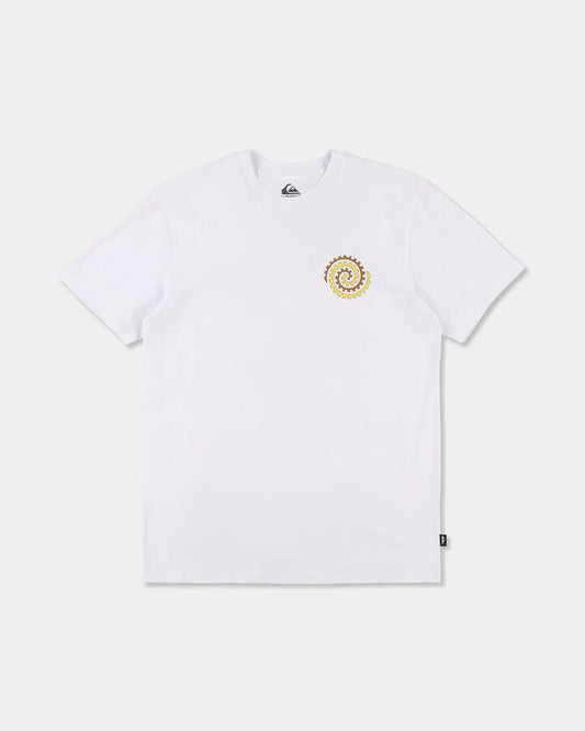 Image of T-Shirts. Product name - Quiksilver Mens Tai Uru T-Shirt White in White colour by brand - Quiksilver