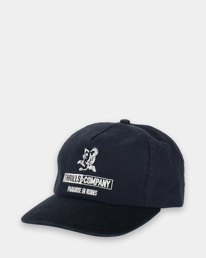 Image of Hats. Product name - Thrills Mens Risen Cap Total Eclipse in Total Eclipse colour by brand - Thrills