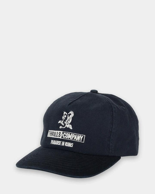 Image of Hats. Product name - Thrills Mens Risen Cap Total Eclipse in Total Eclipse colour by brand - Thrills