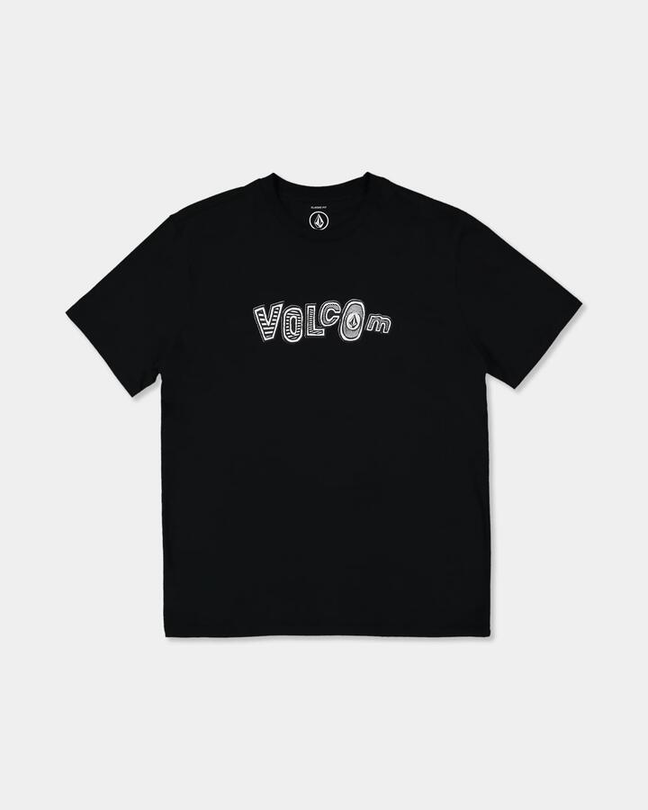 Image of T-Shirts. Product name - Volcom Boys 8-16 Oh Stoned T-Shirt Black in Black colour by brand - Volcom