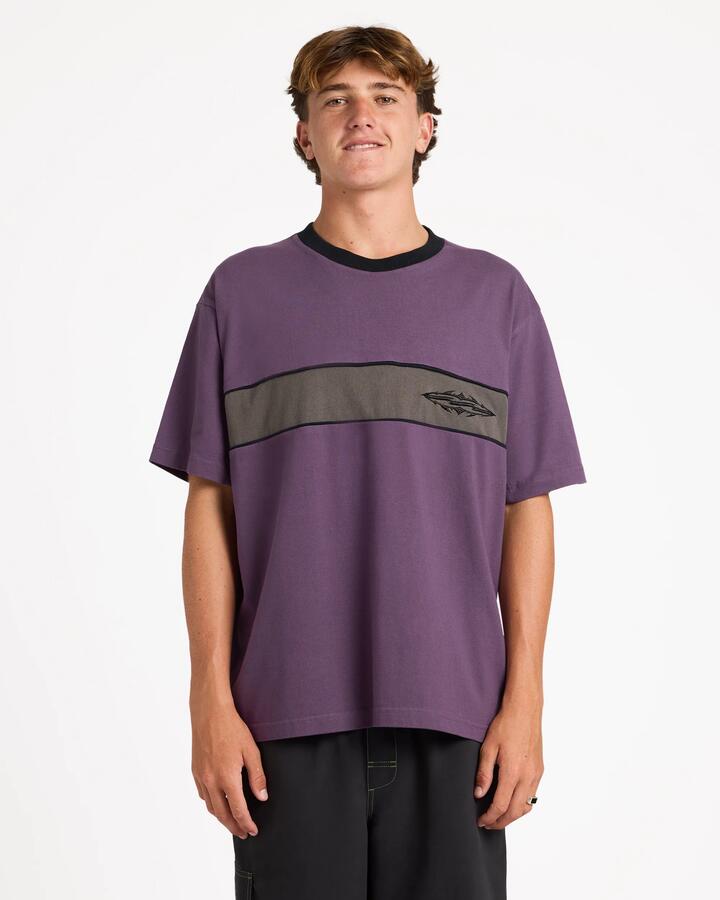 Image of T-Shirts. Product name - Billabong Mens Immortal Precision T-Shirt Purp in Purp colour by brand - Billabong