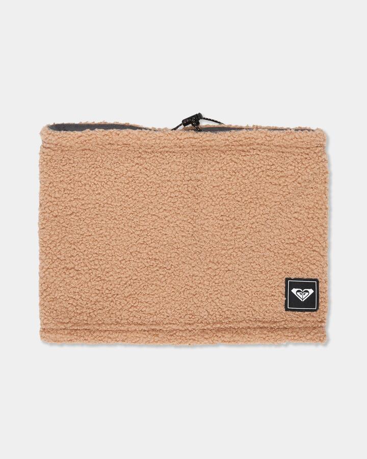 Image of Accessories. Product name - Roxy Womens Valwood Collar Neckwarmer Cafe Au Lait in Cafe Au Lait colour by brand - Roxy
