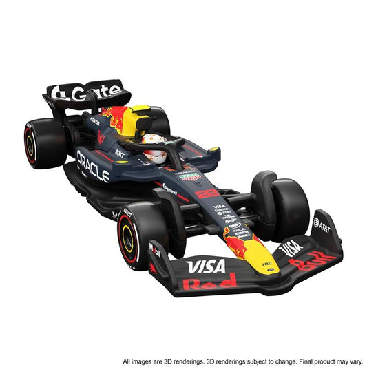 Image of Toy Cars. Product name - Hot Wheels Premium Collectible Oracle Red Bull Racing Team Car Yuki Tsunoda in colour by brand - Hot Wheels