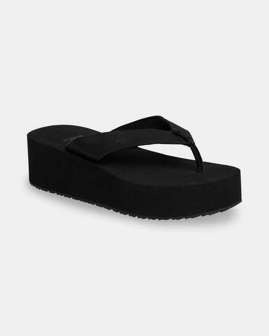 Image of Sandals. Product name - Billabong Womens Lola Hi Thongs Black/Black in Black/Black colour by brand - Billabong