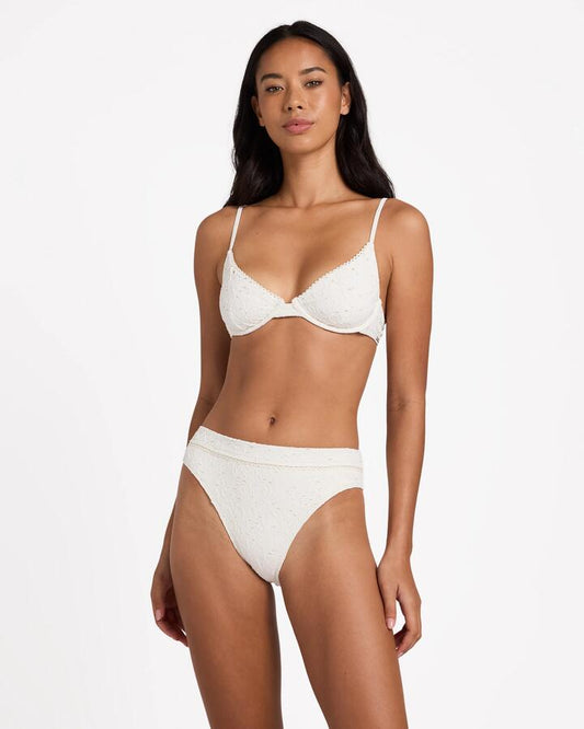 Image of Swimwear. Product name - Billabong Womens Eye On You Demi Underwire Bikini Top Salt Crystal in Salt Crystal colour by brand - Billabong