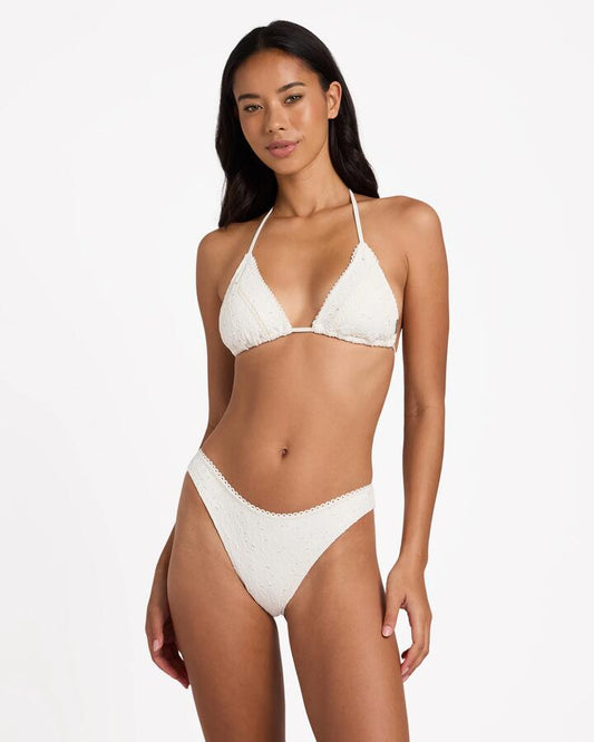 Image of Swimwear. Product name - Billabong Womens Eye On You Skimpy Hike Bikini Bottom Salt Crystal in Salt Crystal colour by brand - Billabong
