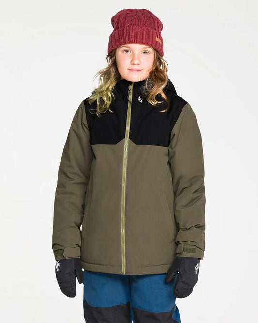 Image of Coats & Jackets. Product name - Volcom Boys 8-16 Stone.91 Insulated Jacket Teak in Teak colour by brand - Volcom