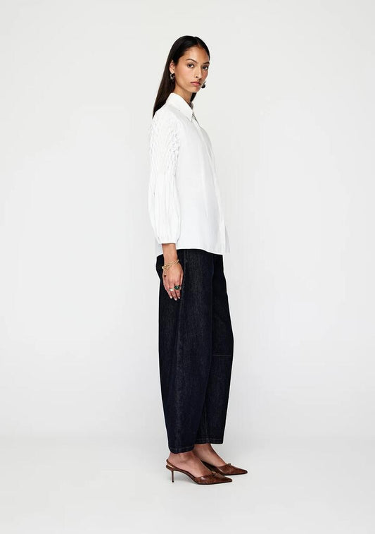 Image of Blouses. Productname: Alix Blouse | MOS The Label in Optic White colour by brand - MOS The Label