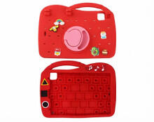 Image of Mobile Phone Cases. Product name - Jelly Ipad Cover With Pop-in CharmsÂ Red in colour by brand - Toymate