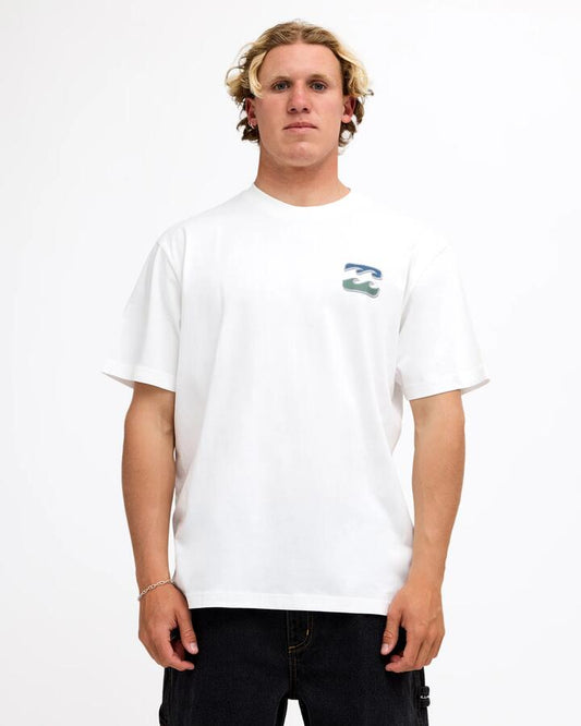 Image of T-Shirts. Product name - Billabong Mens Heritage Arch T-Shirt Off White in Off White colour by brand - Billabong