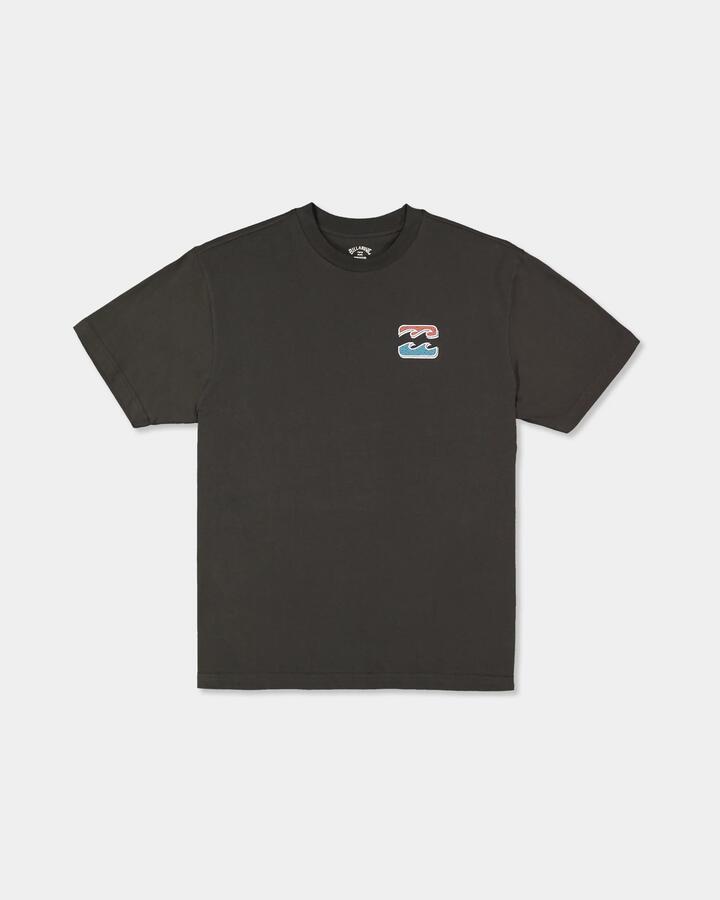 Image of T-Shirts. Product name - Billabong Mens Heritage Arch T-Shirt Raven in Raven colour by brand - Billabong