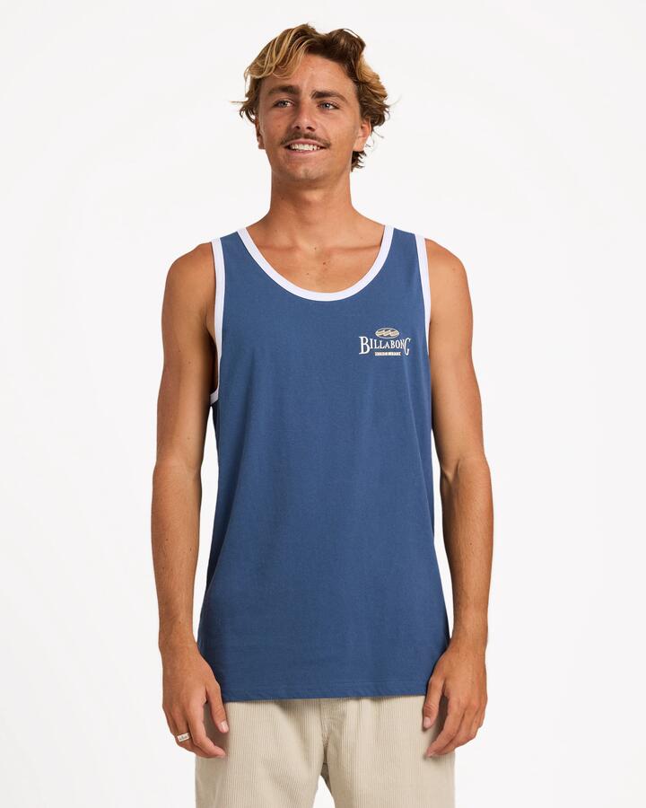 Image of Jeans. Product name - Billabong Mens Crossboards Tank Dark Denim in Dark Denim colour by brand - Billabong