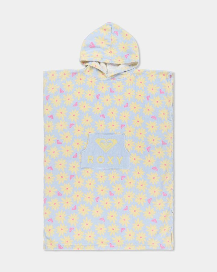 Image of Towels. Product name - Roxy Girls 8-16 Roxy Vibes Hooded Towel Windsurfer in Windsurfer colour by brand - Roxy