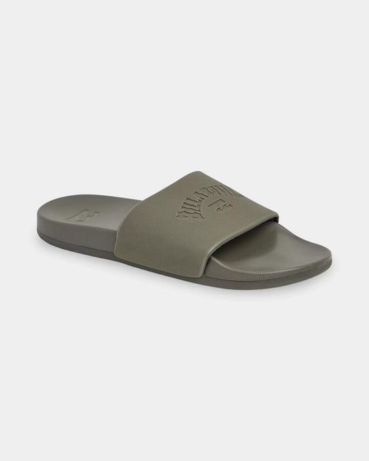 Image of Sandals. Product name - Billabong Mens Cush Slide Sandals Military in Military colour by brand - Billabong